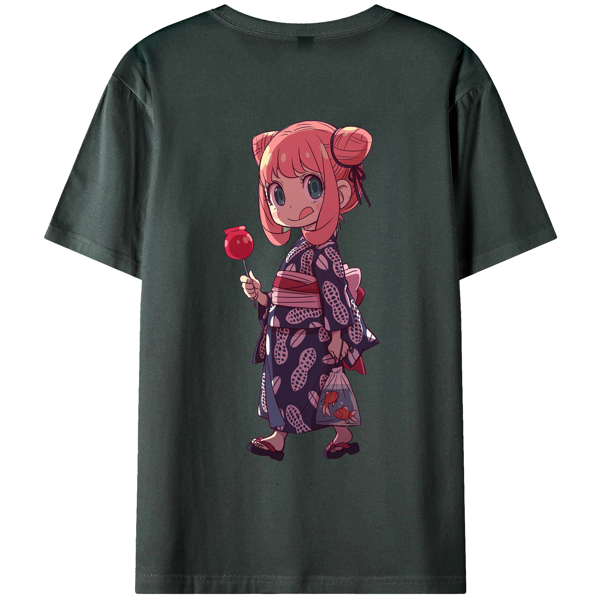 （画像用） SPY×FAMILY间谍家家酒 綿100％ メンズ半袖Tシャツ（バックプリント） 通気性